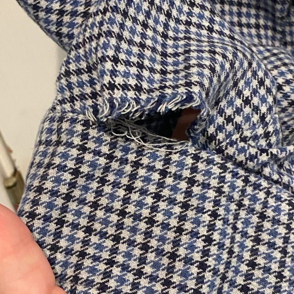 Burberry Men's Button Down Shirt/Blue/Black/White, 16703 - Picture 10 of 10